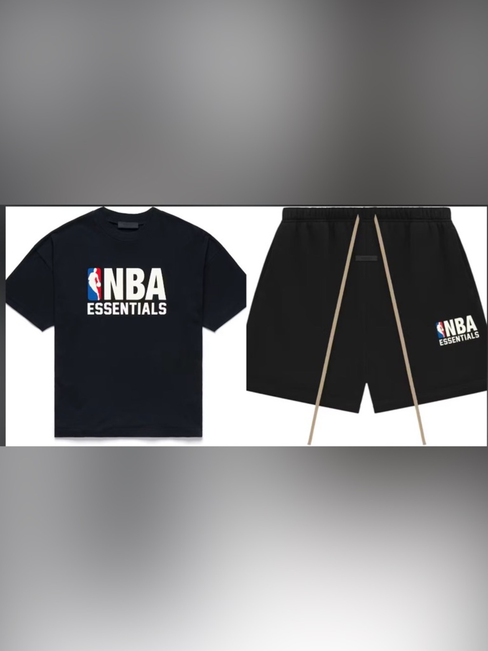Brand new NBA Essential T shirt and shorts set size small and medium